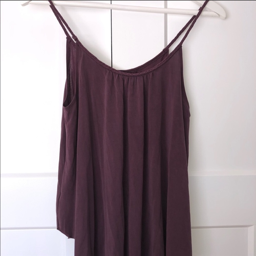 Burgundy tank top